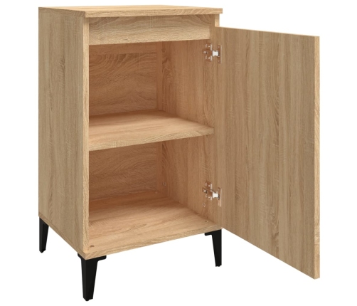 vidaXL Mesita de noche madera contrachapada roble sonoma 40x35x70 cm