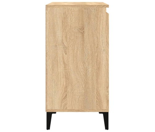 vidaXL Mesita de noche madera contrachapada roble sonoma 40x35x70 cm