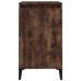 Mesitas noche 2 uds madera contrachapada roble humo 40x35x70 cm