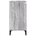 Mesitas de noche 2 uds madera contrachapada gris 40x35x70 cm