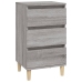 vidaXL Mesita de noche madera contrachapada gris Sonoma 40x35x70 cm