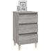 vidaXL Mesita de noche madera contrachapada gris Sonoma 40x35x70 cm