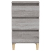 vidaXL Mesita de noche madera contrachapada gris Sonoma 40x35x70 cm