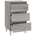 vidaXL Mesita de noche madera contrachapada gris Sonoma 40x35x70 cm