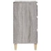 vidaXL Mesita de noche madera contrachapada gris Sonoma 40x35x70 cm