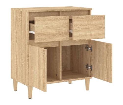 Aparador de madera contrachapada roble Sonoma 60x35x70 cm