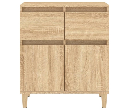 Aparador de madera contrachapada roble Sonoma 60x35x70 cm