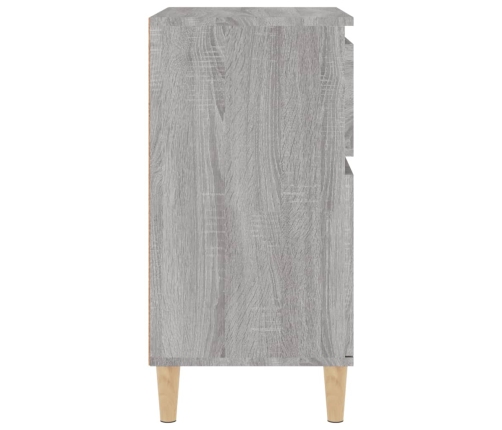 Aparador de madera contrachapada gris Sonoma 60x35x70 cm