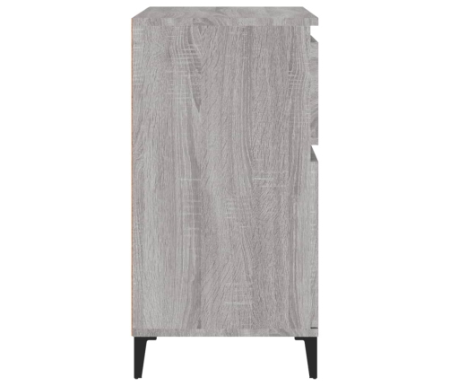 Aparador de madera contrachapada gris Sonoma 60x35x70 cm