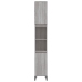 Armario de baño madera contrachapada gris Sonoma 30x30x190 cm