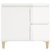 Armario de baño madera contrachapada blanco 65x33x60 cm