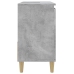 Armario de baño madera contrachapada gris hormigón 65x33x60 cm