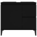 Armario de baño madera contrachapada negro 65x33x60 cm