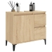 Armario de baño madera contrachapada roble Sonoma 65x33x60 cm