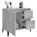 Armario de baño madera contrachapada gris Sonoma 65x33x60 cm