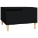 Mesa de centro madera contrachapada negro 55x55x36,5 cm