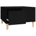 Mesa de centro madera contrachapada negro 55x55x36,5 cm