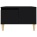 Mesa de centro madera contrachapada negro 55x55x36,5 cm