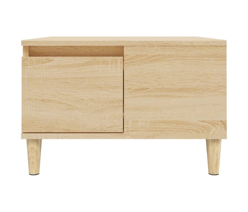 Mesa de centro madera contrachapada roble Sonoma 55x55x36,5 cm