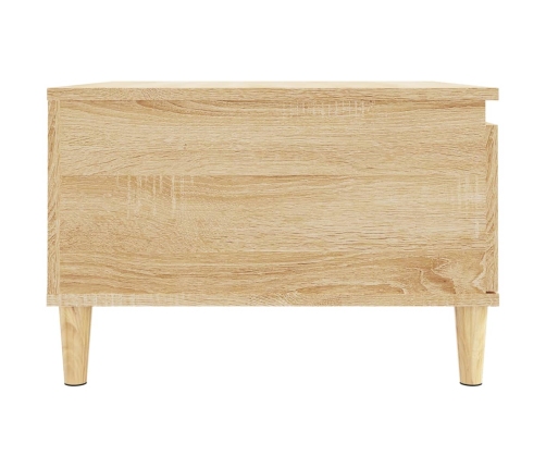 Mesa de centro madera contrachapada roble Sonoma 55x55x36,5 cm