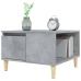 Mesa de centro madera contrachapada gris hormigón 55x55x36,5 cm