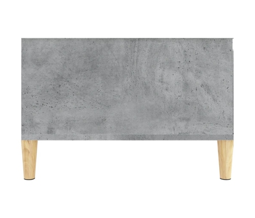 Mesa de centro madera contrachapada gris hormigón 55x55x36,5 cm