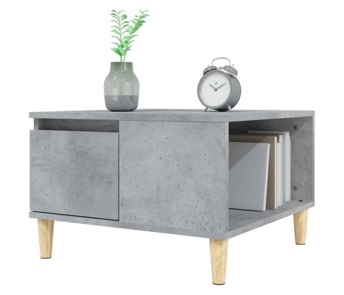 Mesa de centro madera contrachapada gris Sonoma 55x55x36,5 cm