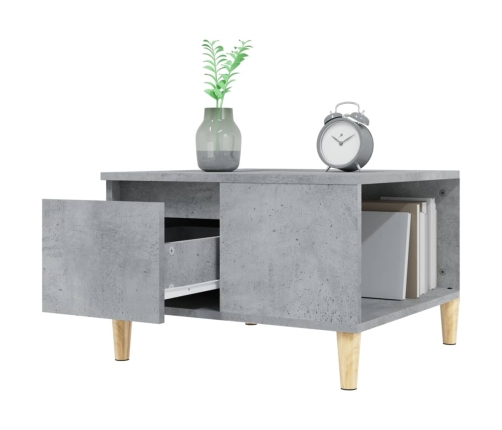 Mesa de centro madera contrachapada gris Sonoma 55x55x36,5 cm