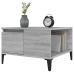 Mesa de centro madera contrachapada gris Sonoma 55x55x36,5 cm