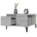 Mesa de centro madera contrachapada gris Sonoma 55x55x36,5 cm