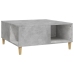 Mesa de centro madera contrachapada gris hormigón 80x80x36,5 cm