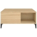 Mesa de centro madera contrachapada roble Sonoma 80x80x36,5 cm