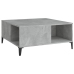 Mesa de centro madera contrachapada gris hormigón 80x80x36,5 cm