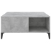 Mesa de centro madera contrachapada gris hormigón 80x80x36,5 cm