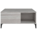 vidaXL Mesa de centro madera contrachapada gris Sonoma 80x80x36,5 cm