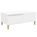 Mesa de centro madera contrachapada blanco 90x50x36,5 cm