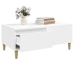 Mesa de centro madera contrachapada blanco 90x50x36,5 cm