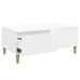 Mesa de centro madera contrachapada blanco 90x50x36,5 cm