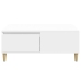 Mesa de centro madera contrachapada blanco 90x50x36,5 cm