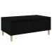 Mesa de centro madera contrachapada negro 90x50x36,5 cm