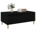 Mesa de centro madera contrachapada negro 90x50x36,5 cm