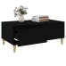 Mesa de centro madera contrachapada negro 90x50x36,5 cm