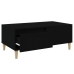 Mesa de centro madera contrachapada negro 90x50x36,5 cm