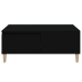 Mesa de centro madera contrachapada negro 90x50x36,5 cm