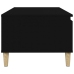 Mesa de centro madera contrachapada negro 90x50x36,5 cm