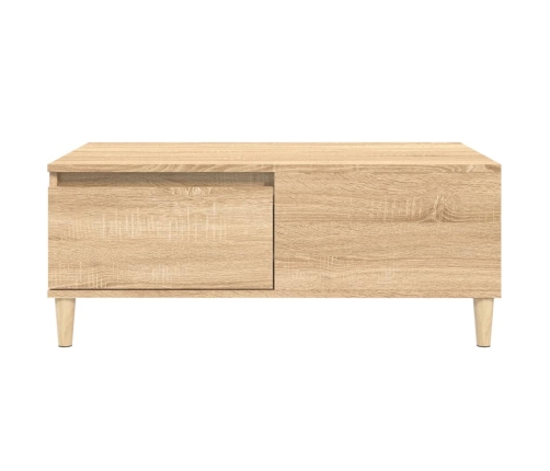 Mesa de centro madera contrachapada roble Sonoma 90x50x36,5 cm