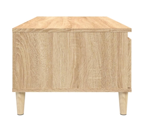 Mesa de centro madera contrachapada roble Sonoma 90x50x36,5 cm