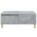 Mesa de centro madera contrachapada gris hormigón 90x50x36,5 cm