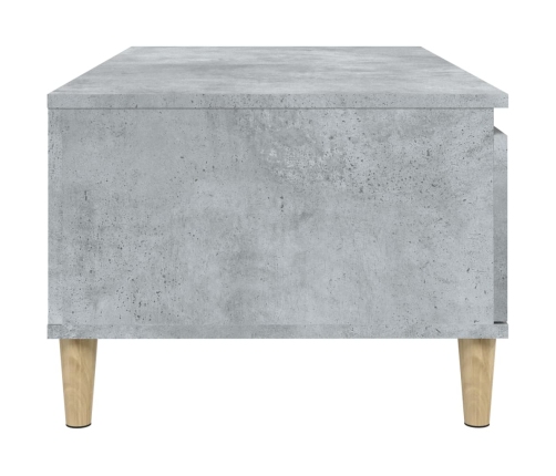 Mesa de centro madera contrachapada gris hormigón 90x50x36,5 cm