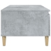 Mesa de centro madera contrachapada gris hormigón 90x50x36,5 cm